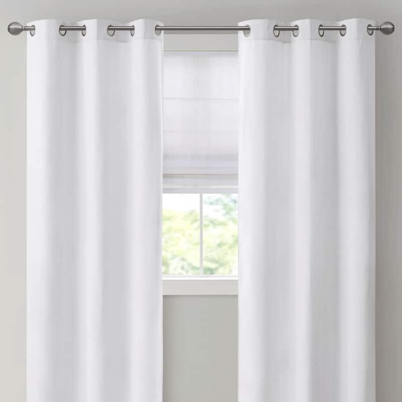 Basketweave Room Darkening Cordless Roman Shade