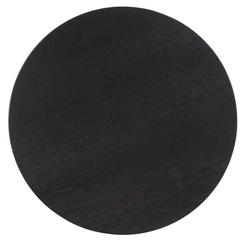 SAFAVIEH Couture Julianna Modern Wood Coffee Table - 36 in. W x 36 in. D x 15 in. H - Black