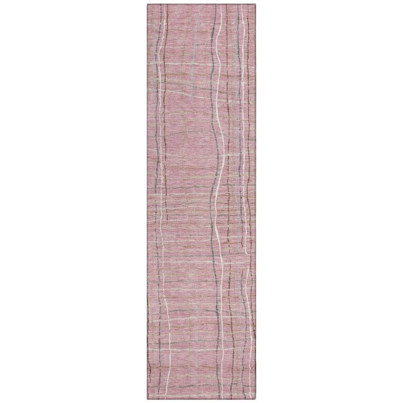 Machine Washable Indoor/ Outdoor Modern Century Chantille Rug