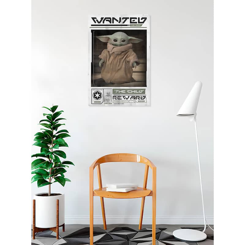 Mandalorian - Wanted (The Child) Art Poster - 24 x 36 Inch