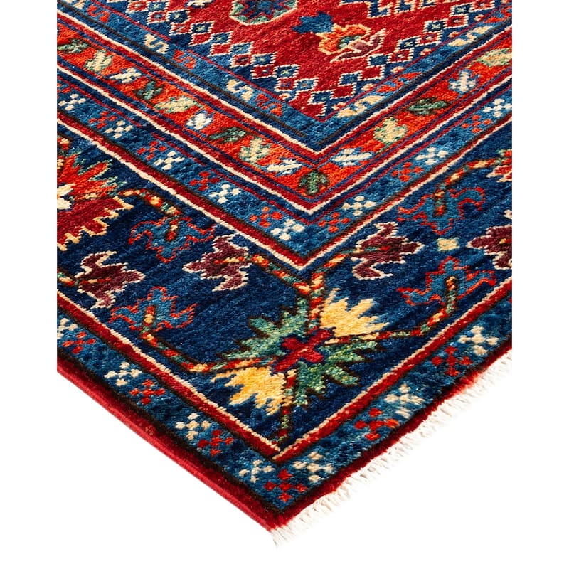Overton Hand Knotted Wool Vintage Inspired Traditional Serapi Orange Area Rug - 7' 10" X 5' 9"