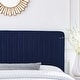 preview thumbnail 12 of 28, Milenna Channel Tufted Performance Velvet King/California King Headboard