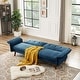preview thumbnail 12 of 39, Modern Futon Sofa Bed, Convertible Sleeper Sofa with Tapered Wood Legs, 78.35" W, Small Split Back Sofa for Living Room