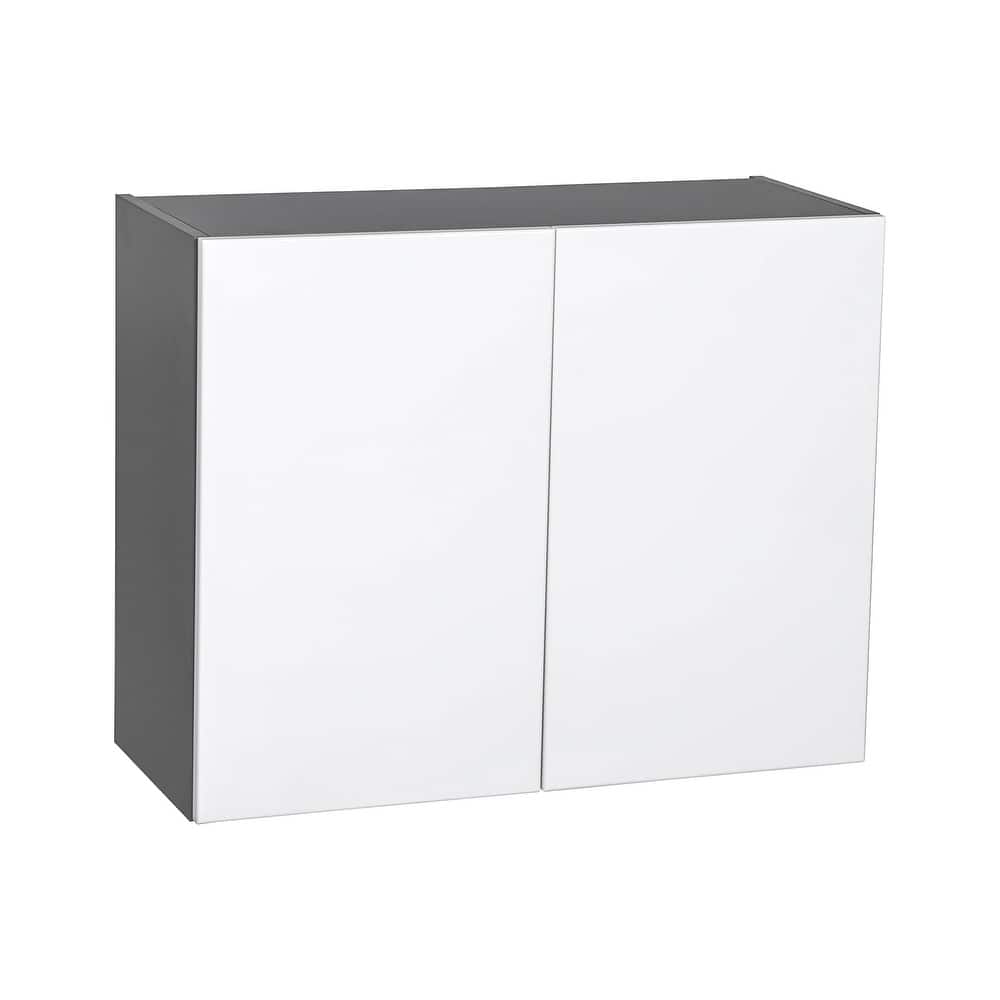 27" x 24" Wall Cabinet-Double Door-Grey - 27 x 24 x 12