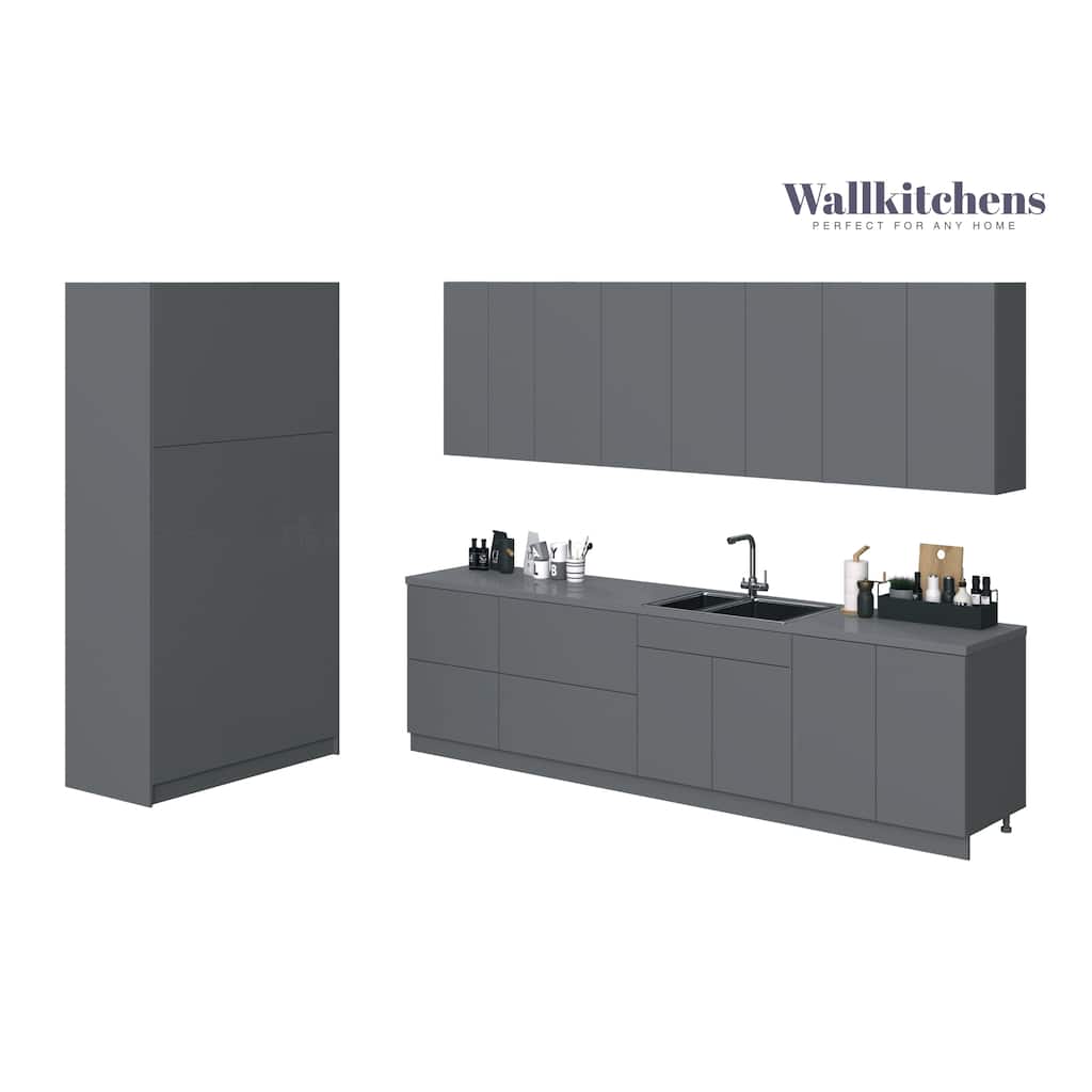 Kitchen Oasis Collection Gray Color Base Size 10Ft Wide - 123x50