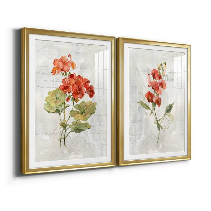 Linen Geranium Premium Framed Print - Ready to Hang