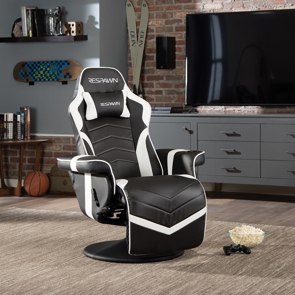 RESPAWN-S900 Racing Style Gaming Recliner, Reclining Gaming Chair, Black (RSP-S900)