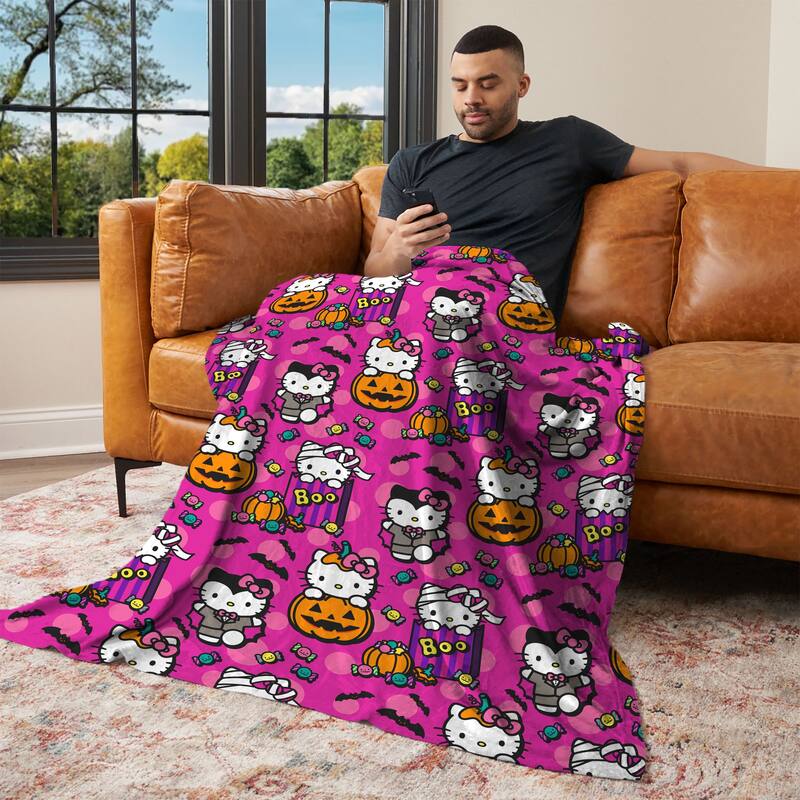 Sanrio Hello Kitty Halloween Silk Touch Throw Blanket