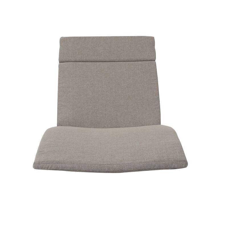Salem Outdoor Chaise Lounge Cushion by Christopher Knight Home - Charcoal