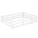 preview thumbnail 19 of 70, Full Size Montessori Floor Bed with Safety Fence, Solid Pine Wood Frame, Kids Low-Profile Bed for Boys and Girls, Easy Assembly