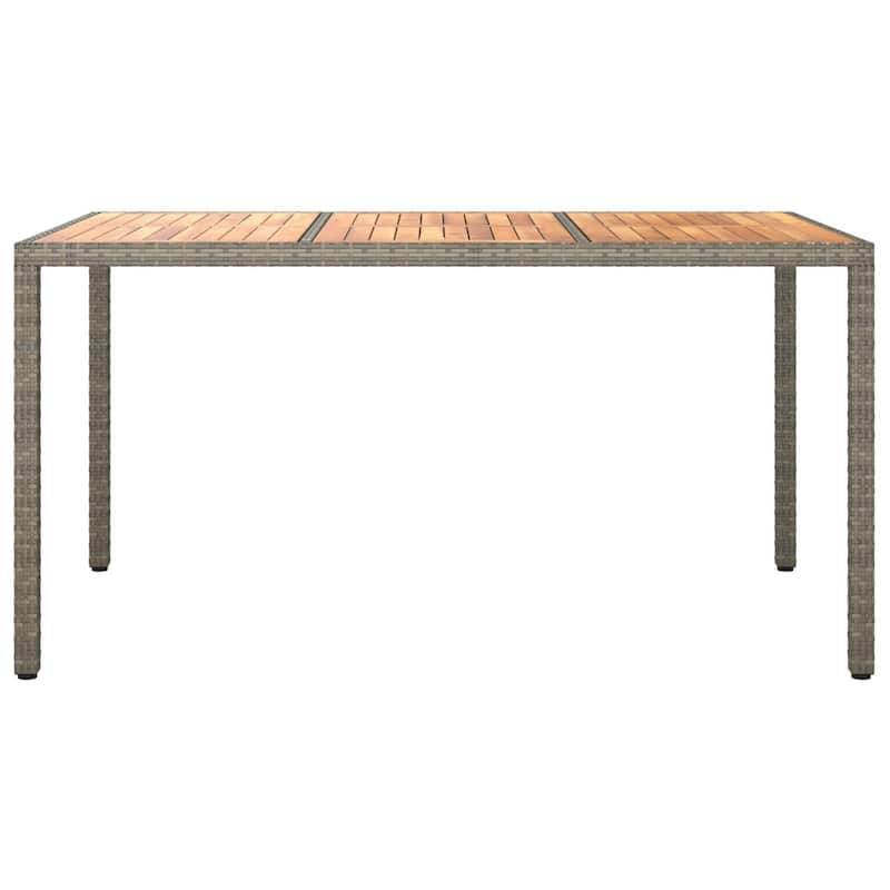 vidaXL Solid Wood Acacia Patio Table Desk Furniture Black/Gray Multi Sizes