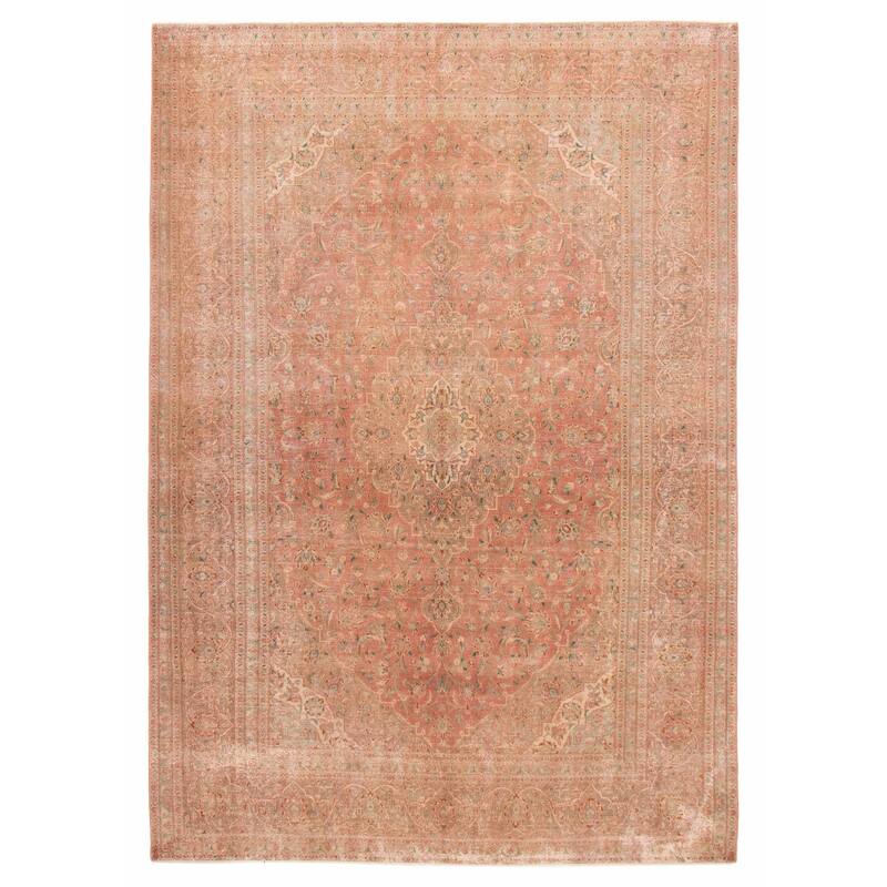 ECARPETGALLERY Hand-knotted Antalya Vintage Dark Copper Wool Rug - 9'6 x 13'2 - Dark Copper - 9'6 x 13'2