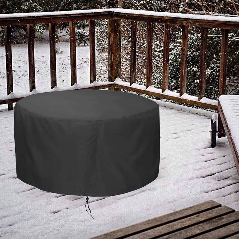 Fire Pit Cover for 36-50 inch Round Firepit, Waterproof Windproof Cover for Outdoor Patio Firepit Table