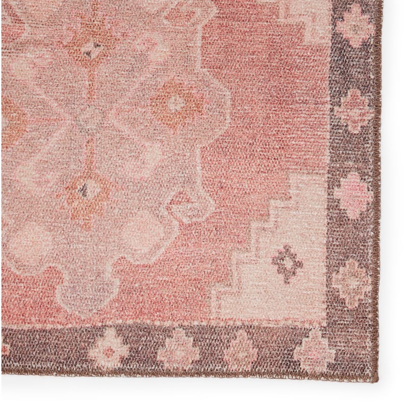 Chilton Medallion Pink/ Brown Area Rug