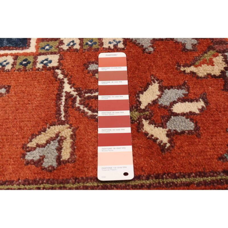 ECARPETGALLERY Hand-knotted Serapi Heritage Dark Copper Wool Rug - 9'10 x 13'9