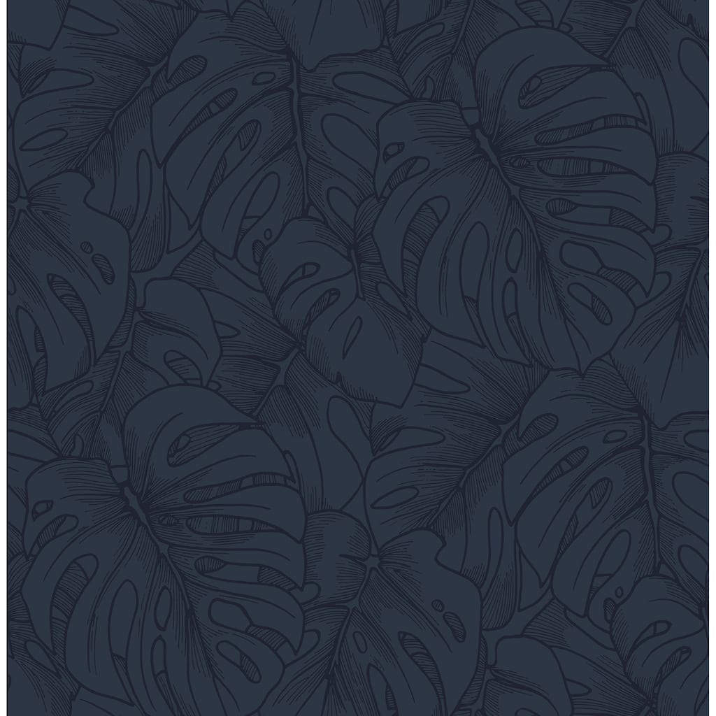 Scott Living Borneo Indigo Peel and Stick Wallpaper