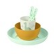 preview thumbnail 3 of 5, Wild Dinos 6 Pieces Feeding Set with Silicone Bib