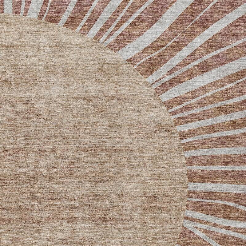 HomeRoots Abstract Transitional Rectangle Outdoor Rug