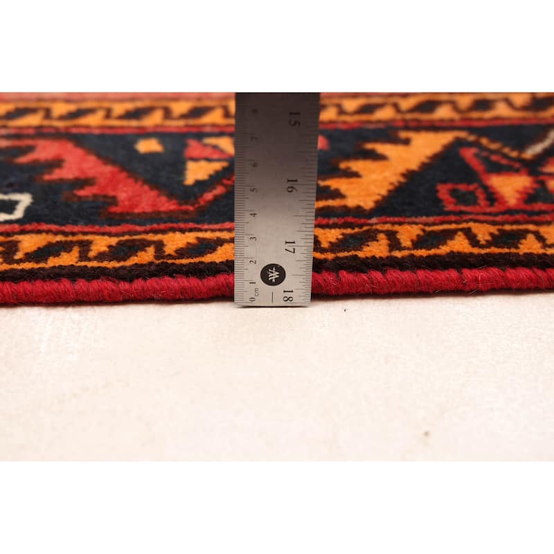 ECARPETGALLERY Hand-knotted Melis Vintage Dark Copper Wool Rug - 4'4 x 6'7