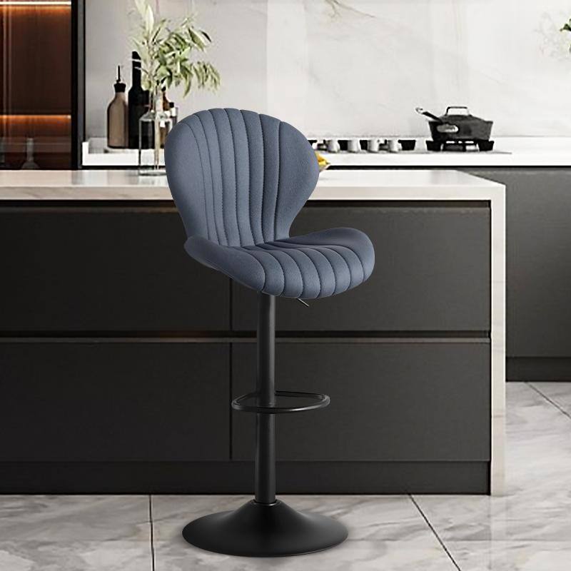 Bar Stools Set of 2 Modern Swivel Bar Chairs, Barstools Counter Height with High Backrest, Easy 3-5 Minute Assembly