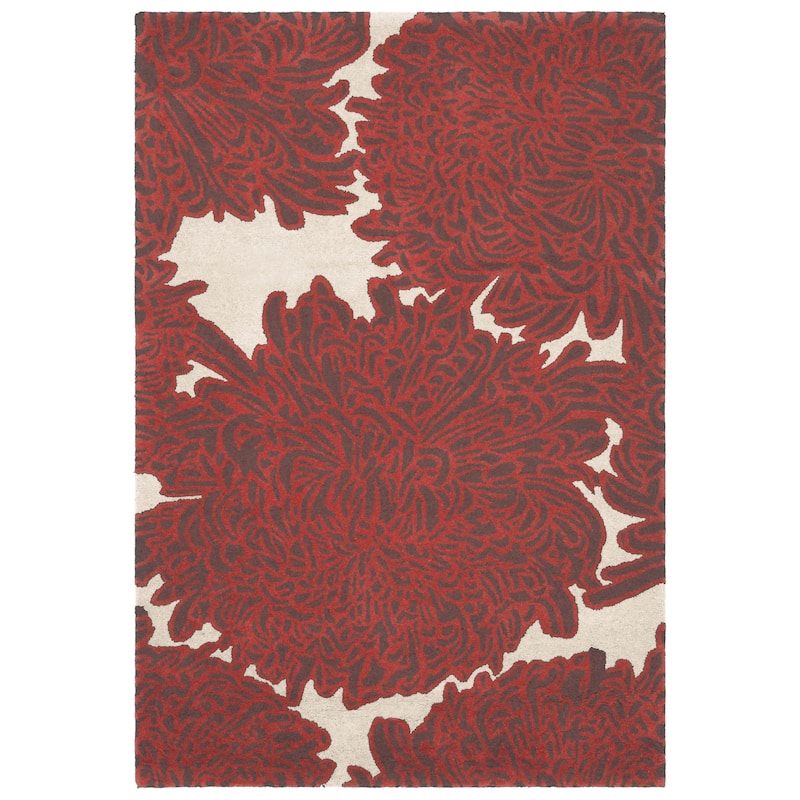 Martha Stewart by SAFAVIEH Chrysanthemum Wool Rug - 4' x 6' - Miso