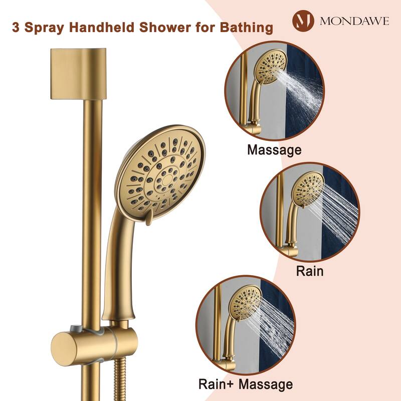 Retro Series 8 in. Rain Wall Mount Dual Shower Heads with 1.8 GPM