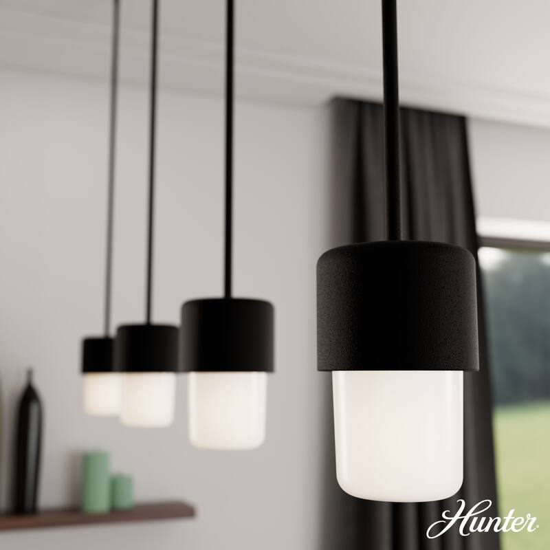 Hunter Station Modern Minimalist Pendant - Mid-Century, Retro, Transitional - 5" 1 Light - Natural Iron