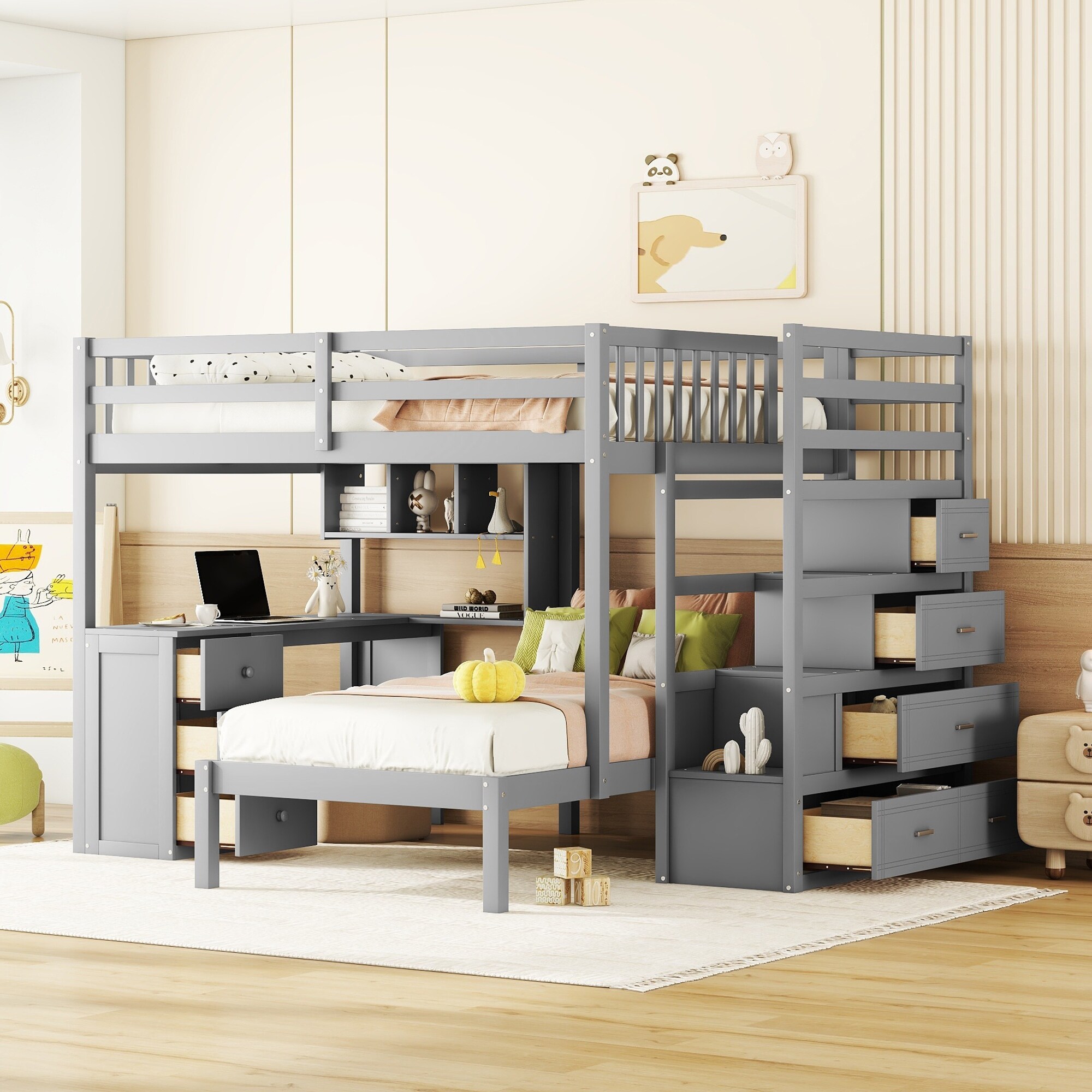 Full over full bunk beds wayfair 2025