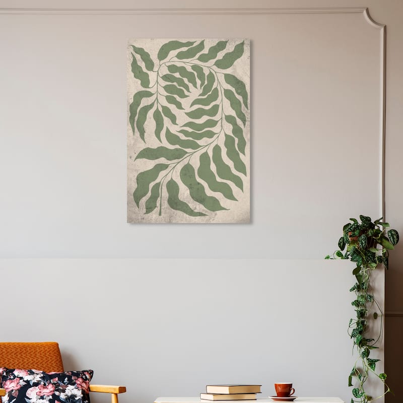 Wynwood Studio Canvas Floral and Botanical Compound Leaves Green and Modern & Contemporary Wall Art Canvas Print - 20 x 30