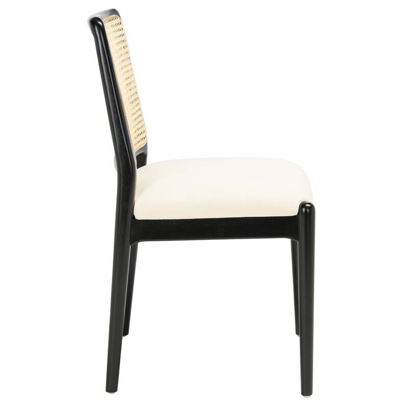 SAFAVIEH Sylva Rattan Cushion Dining Chair (Set of 2) - 19" W x 17.5" L x 32" H - 19Wx18Dx32H