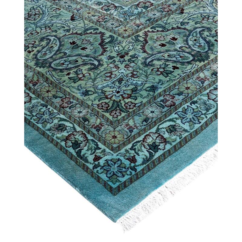 Overdyed, One-of-a-Kind Hand-Knotted Area Rug - Beige - 12' 1" x 17' 10"