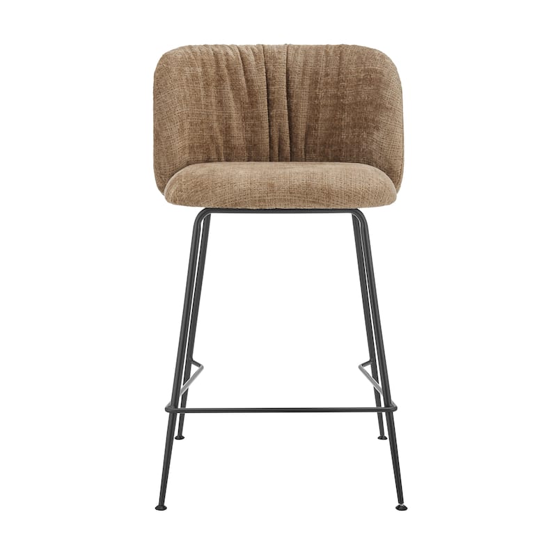NPD Furniture Millie Fabric Counter Stool (Set of 2)