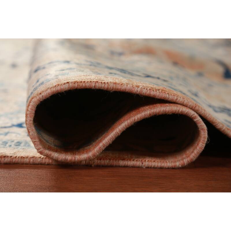 Hand Knotted Oriental 100% Wool Carpet Traditional All-Over Oranges & Rust Ziegler Area Rug - 9' 10'' X 8' 1''