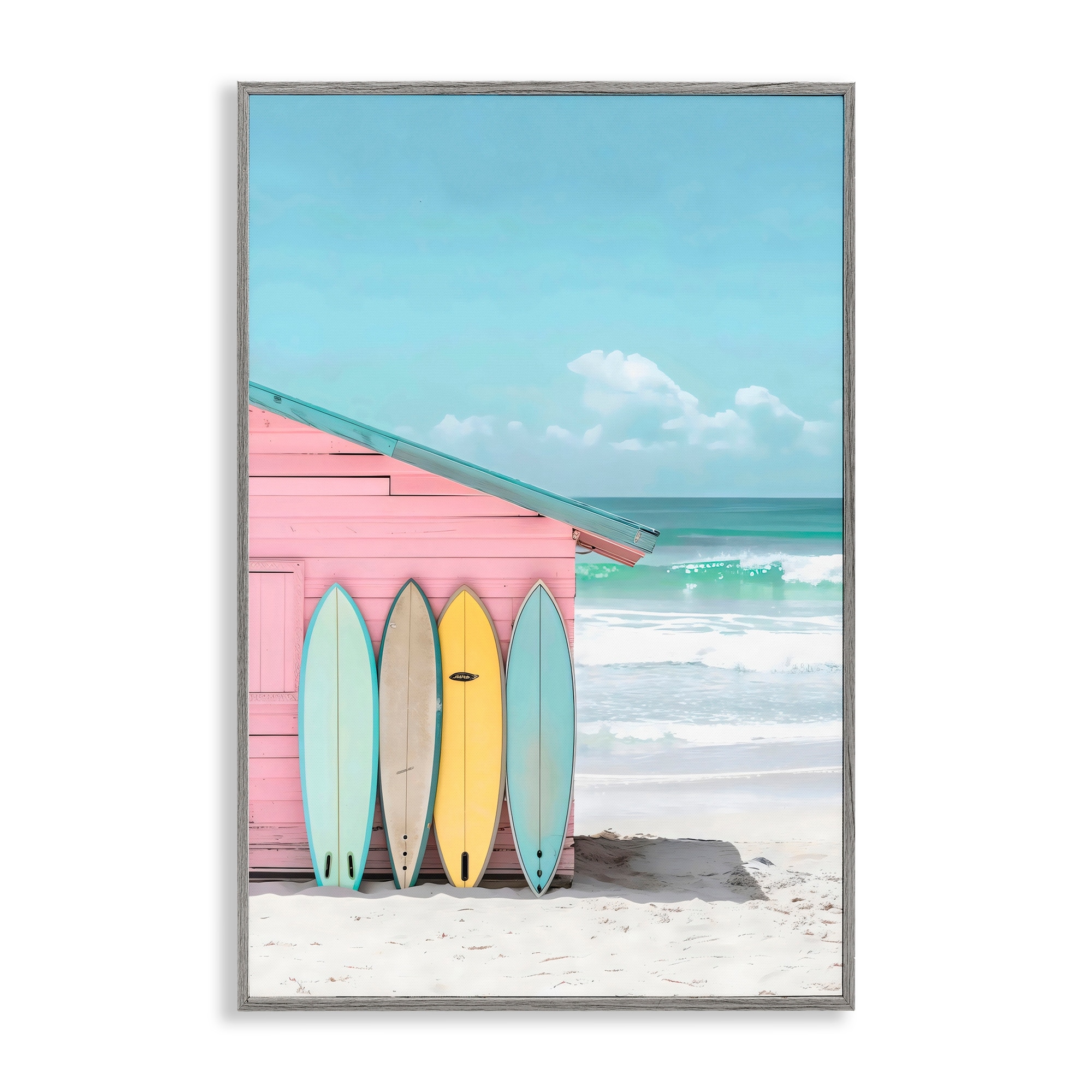 Stupell Pastel Beach Dream Framed Giclee Art Design By LSR Design Studio