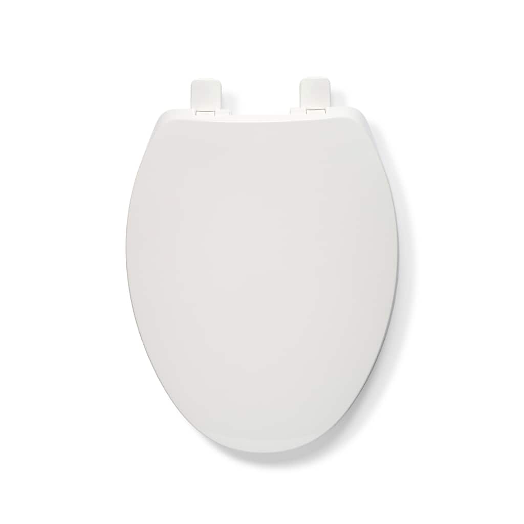 Croydex Barkley Stick Tight Elongated Toilet Seat, White