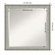 preview thumbnail 24 of 103, Beveled Bathroom Wall Mirror - Elegant Frame