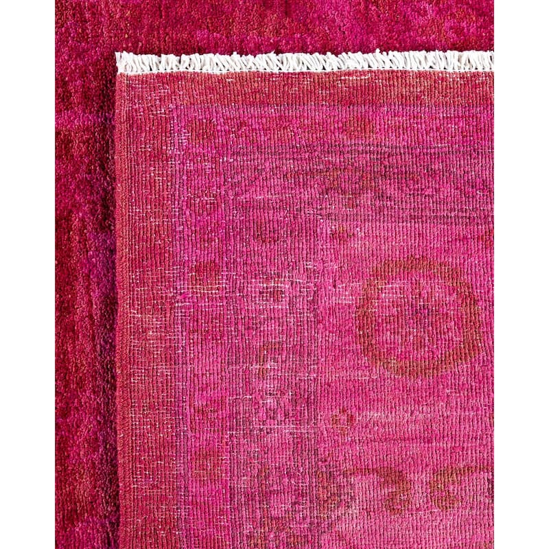 Vibrance, One-of-a-Kind Hand-Knotted Area Rug - Pink, 8' 3" x 10' 1" - 8' 3" x 10' 1"