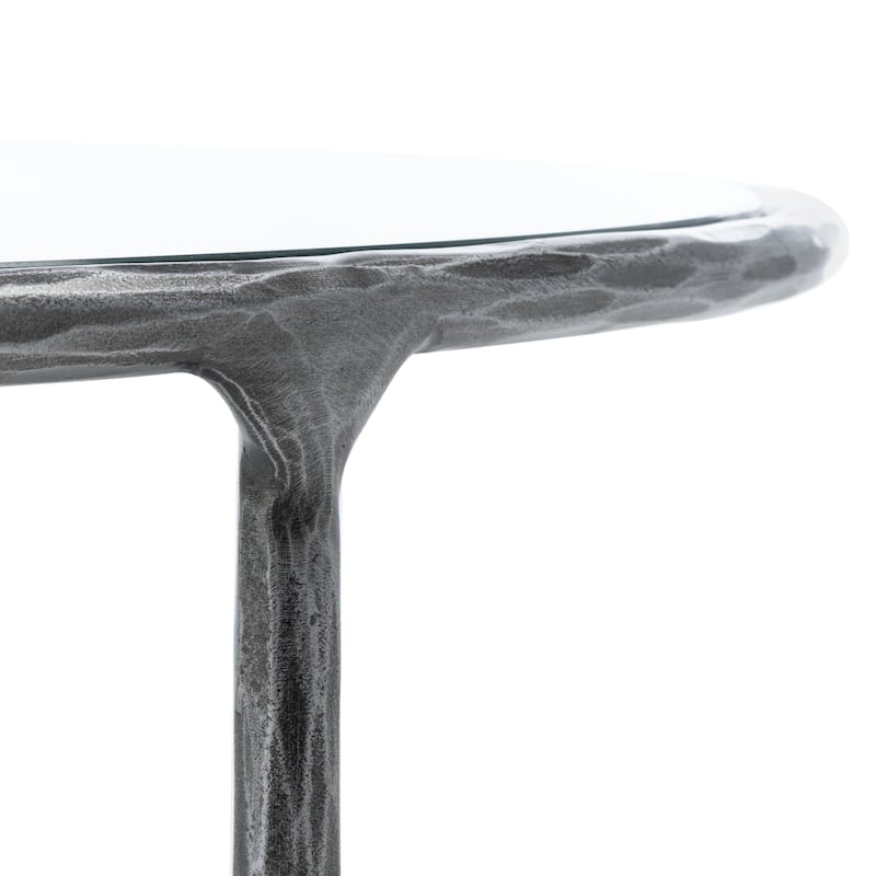 SAFAVIEH Couture Venanzia Round Metal Coffee Table - 36" W x 36" L x 15" H - 36"W x 36"D x 15"H