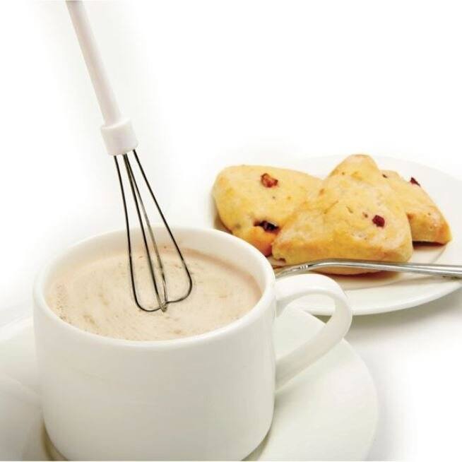 Norpro 5pc Deluxe Cordless Mini Mixer - Mixes, Whips, Stir, Blends and Frother