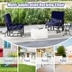 preview thumbnail 13 of 21, Patio Glider Rocking Chair with Curved Armrest and Breathable High Backrest - 28.5" x 26" x 35" (L x W x H)