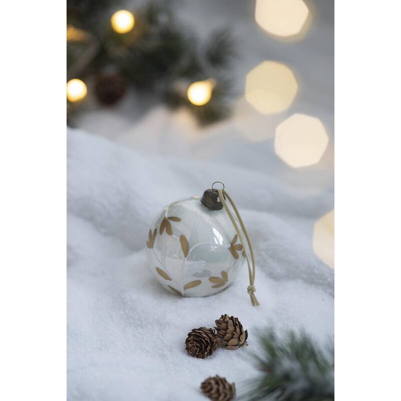 D3" Christmas Ball Ornaments, Glass Decorative Hanging Ball Christmas Tree Ornaments for Holiday Party, Set of 12