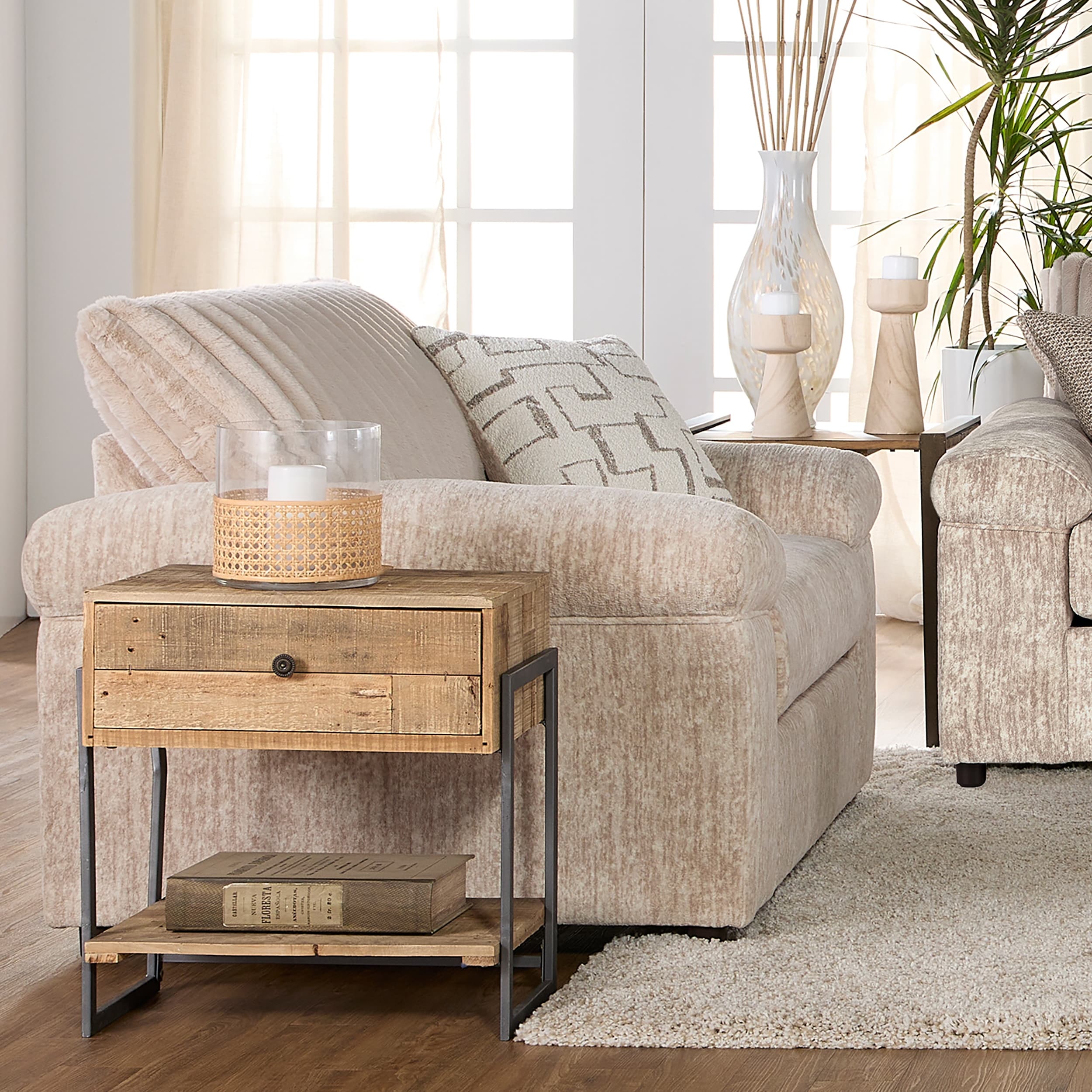 Roundhill Furniture Nason Sofa - Thumbnail 4