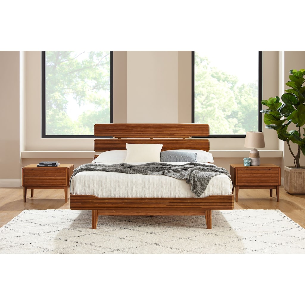 Dylan 3pc Queen Platform Bedroom Set in Copper
