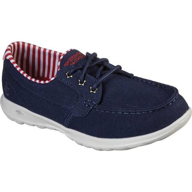 skechers boat shoes blue