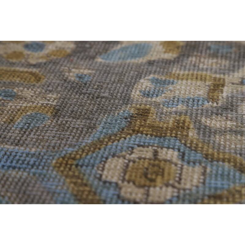 Tabriz Persian Area Rug Handmade Beige Wool Carpet - 6'7"x 9'8"
