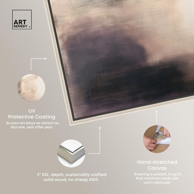 Pale Taupe I Canvas by Art Remedy