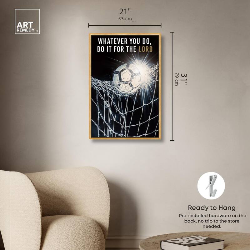 Do it for the Lord Soccer Canvas by Art Remedy