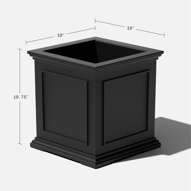 Veradek Brixton Cube 20-inch Planter Box