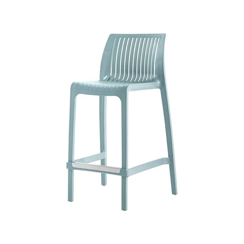 Milos Resin Stackable Counter Stools, Set of 2