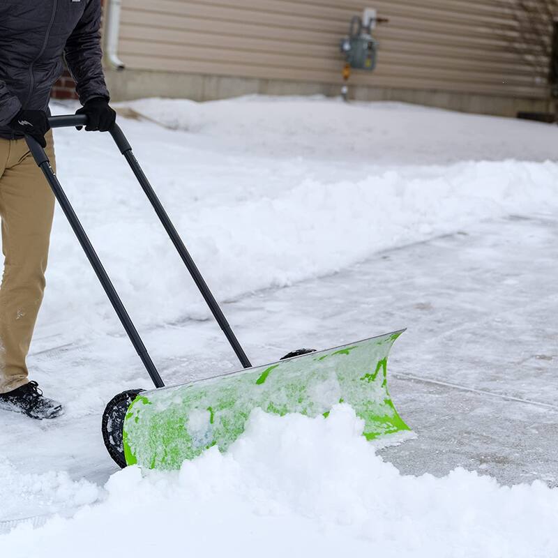Earthwise 38-Inch Dual-Sided Pusher Snow Shovel